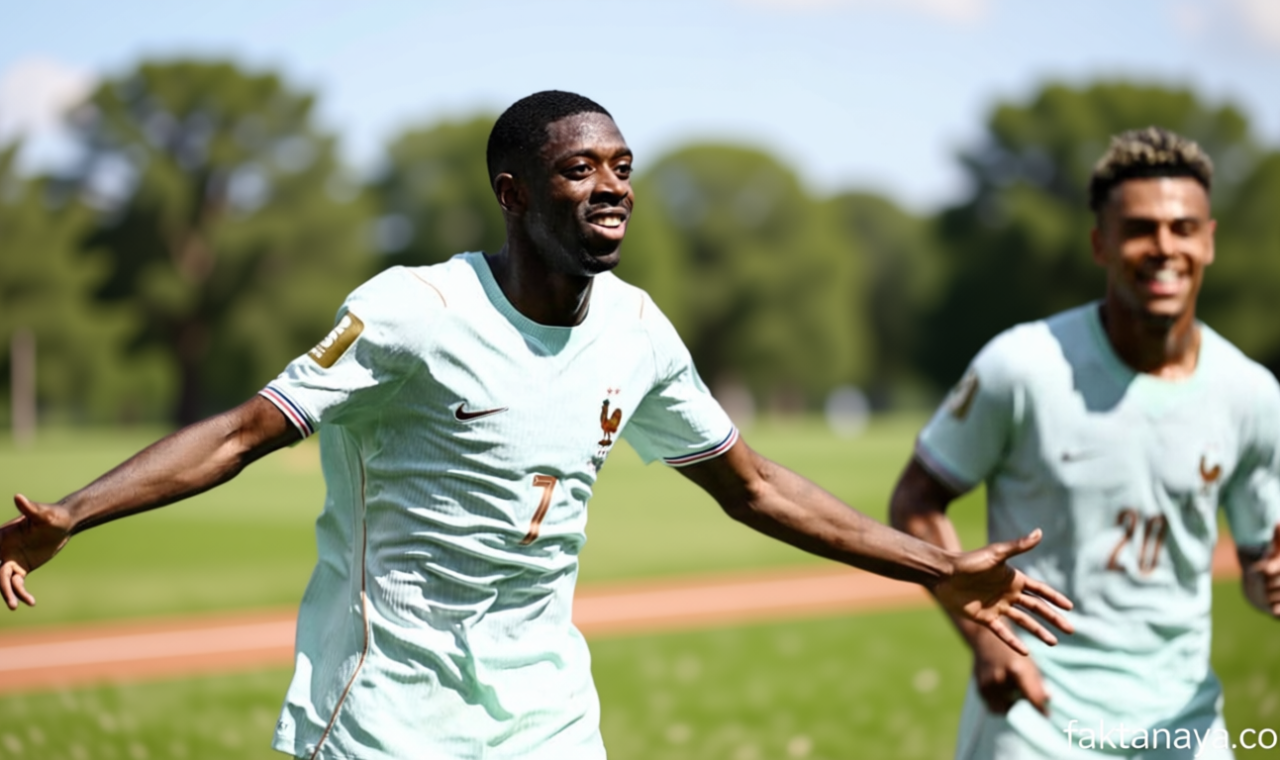 Ousmane Dembele Jadi Pemain Muslim Pertama yang Cetak Hattrick di Piala Dunia