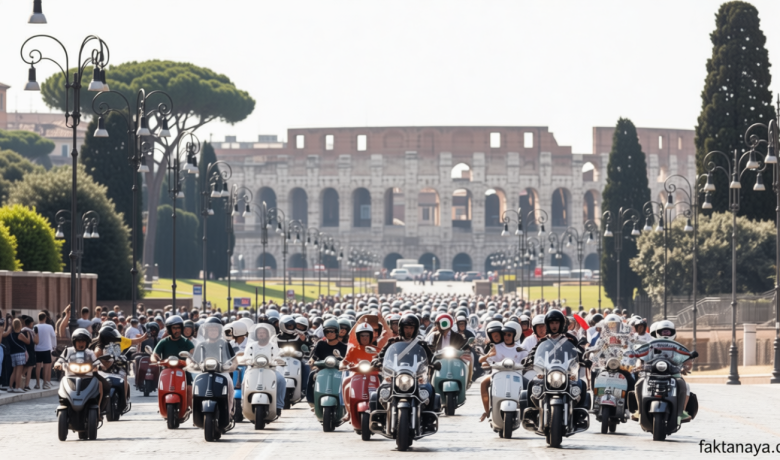 Historic Moment: Vespa Langka Berusia 80 Tahun Keluar dari Garasi