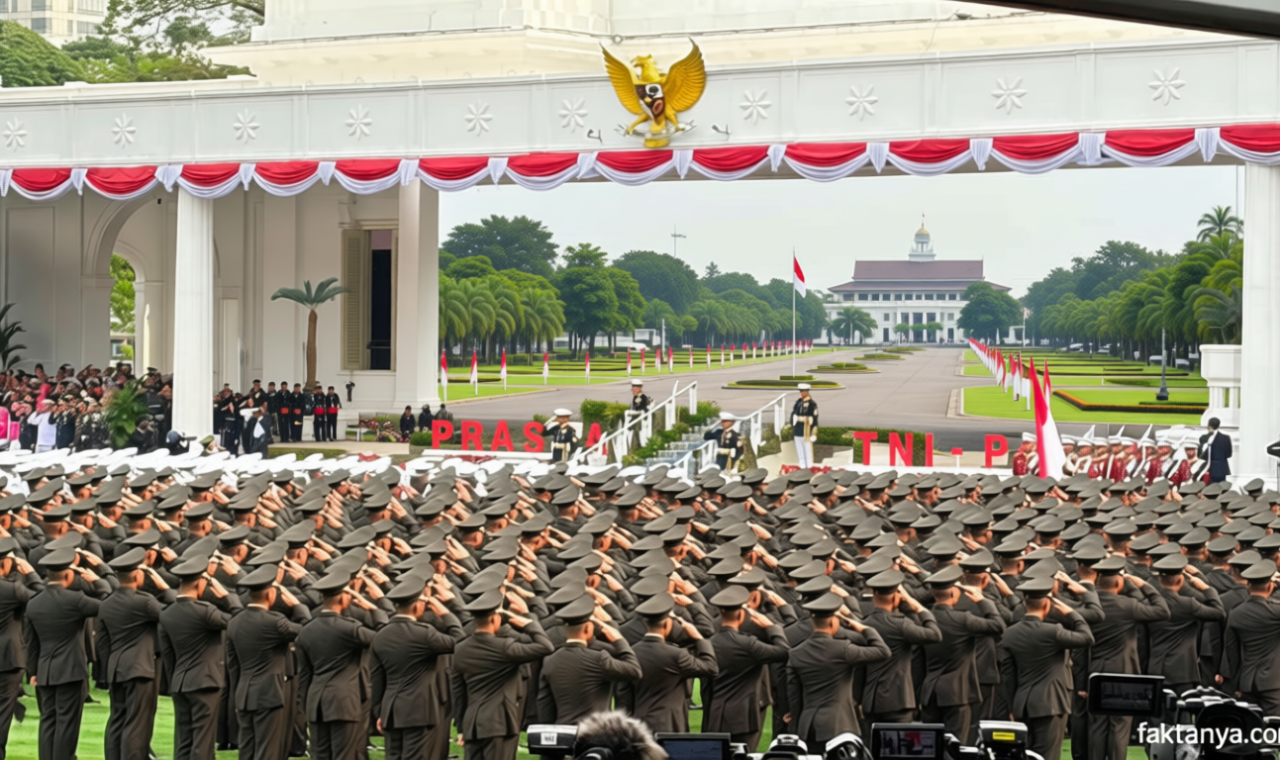 Prabowo Lantik 1.177 Perwira Muda TNI-Polri 2026 di Istana