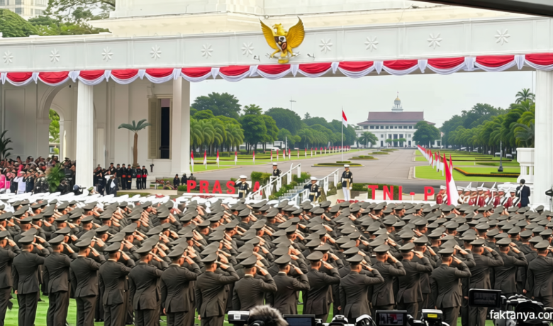 Prabowo Lantik 1.177 Perwira Muda TNI-Polri 2026 di Istana
