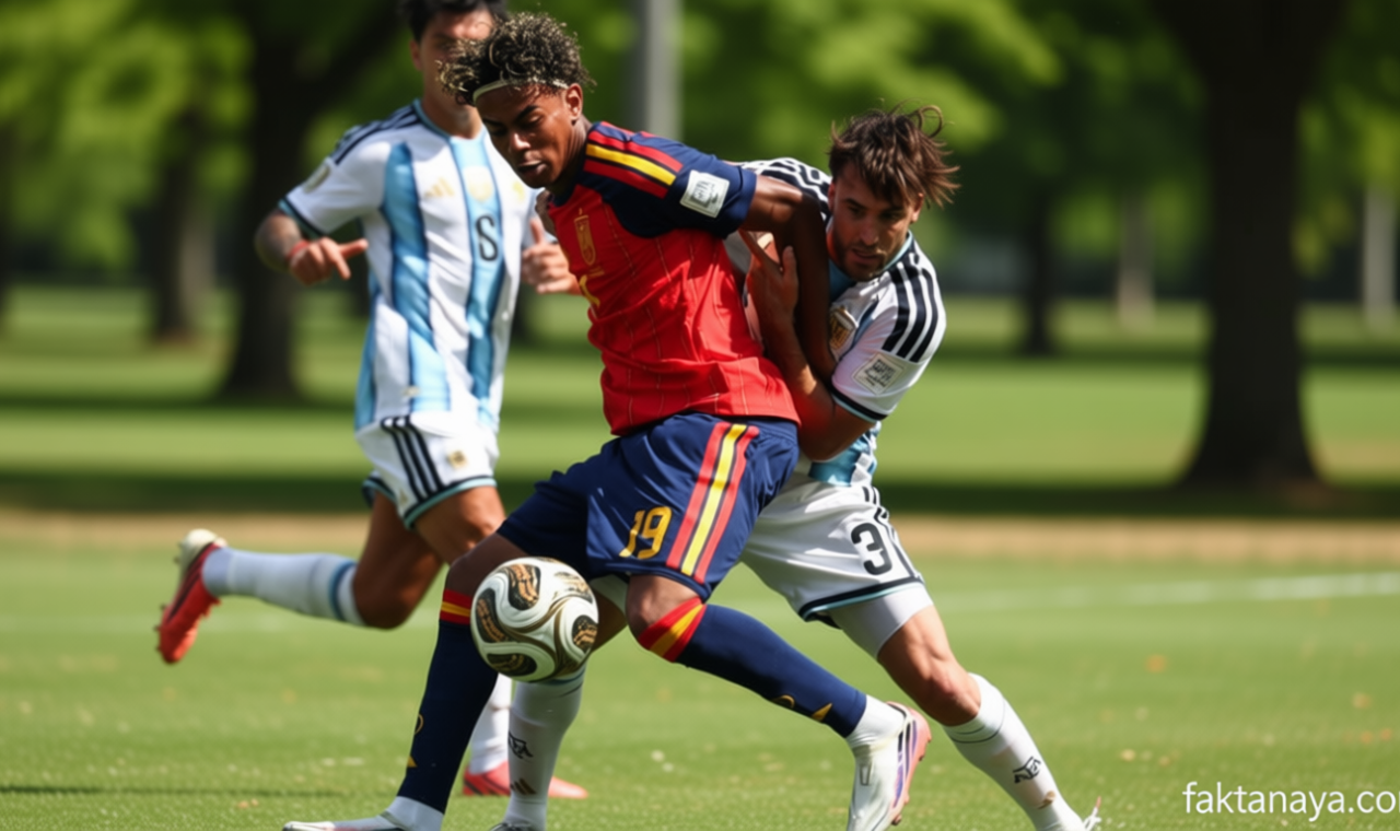 Historic Moment: Hasil Spanyol Vs Argentina: Imbang pada Babak Kedua, Laga Lanjut ke Extra Time