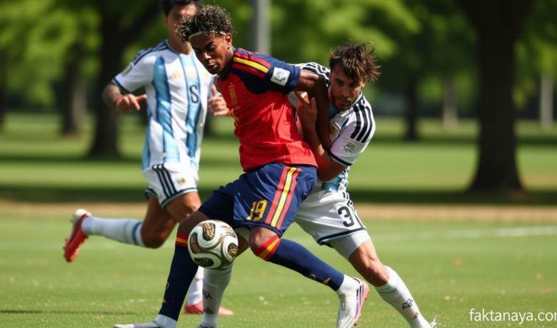 Historic Moment: Hasil Spanyol Vs Argentina: Imbang pada Babak Kedua, Laga Lanjut ke Extra Time