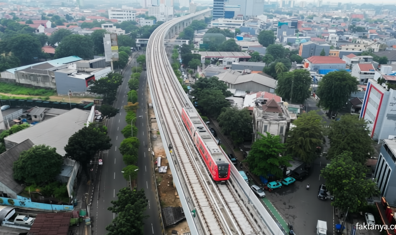 LRT Jakarta ke Manggarai Segera Diresmikan Agustus, Pemprov Siapkan Jalur Baru ke Dukuh Atas