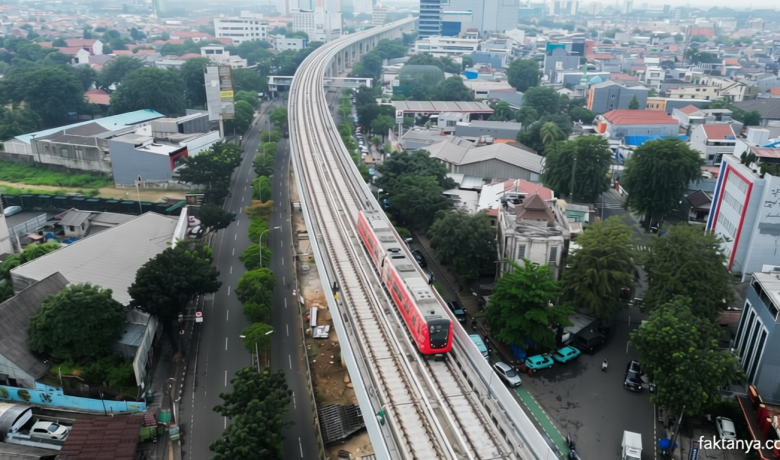 LRT Jakarta ke Manggarai Segera Diresmikan Agustus, Pemprov Siapkan Jalur Baru ke Dukuh Atas