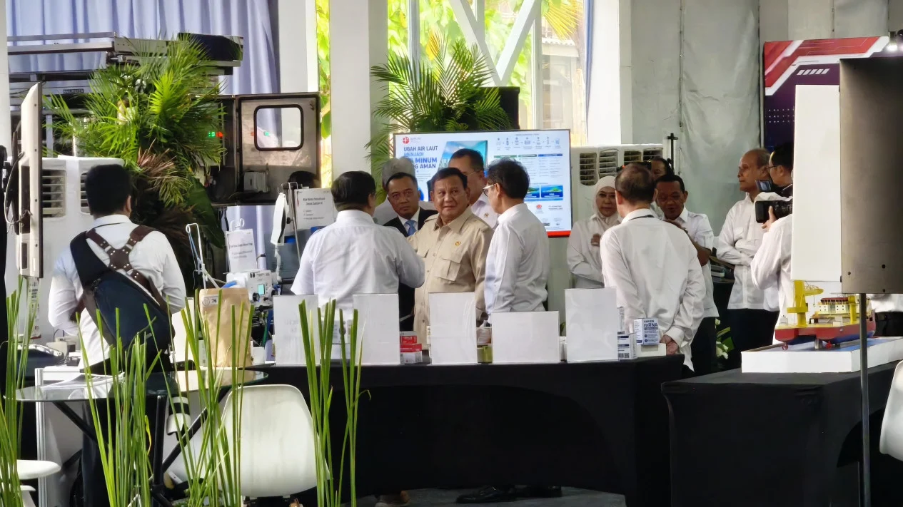 Momen Prabowo Tinjau Pameran Inovasi BRIN, Giant Sea Wall hingga Teknologi Nuklir Jadi Sorotan