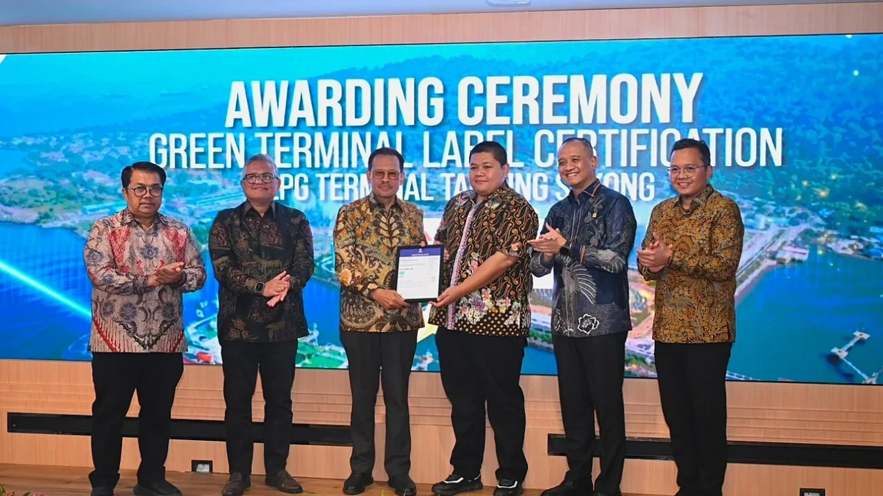 Pertama di Dunia, Terminal LPG Tanjung Sekong Pertamina Raih Sertifikasi Terminal Hijau